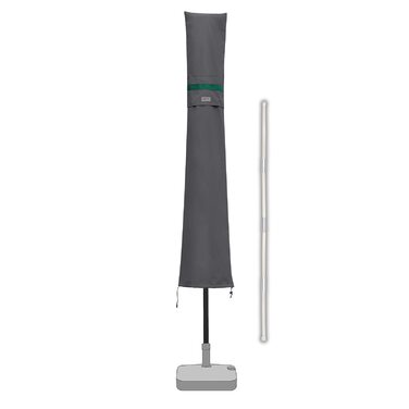 Чохол для садового парасоля Sekey: захисна накидка з отворами для вентиляції, 100% поліестер, водонепроникний, 190 x 30/50 см, темно-сірий