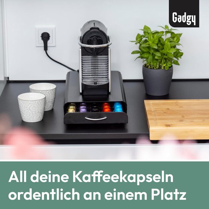 Тримач для капсул кави Gadgy | На зберігання 36 капсул | Ящик для капсул Nespresso | Тримач з нержавіючої сталі