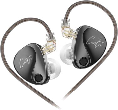 Вушний монітор keephifi KZ Castor IEM 2DD, дротовий HiFi, Bass Edition, 2-pin, Чорний