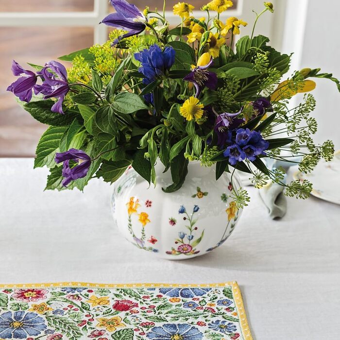 Ваза Villeroy & Boch Spring Awakening, велика, біло-кольорова, для декору Великдня, преміум-порицелан, стиль Landhaus & Rustikal