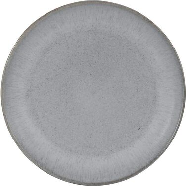 Набір з 4 тарілок для сніданку 22см сірий камінь лофт Creatable