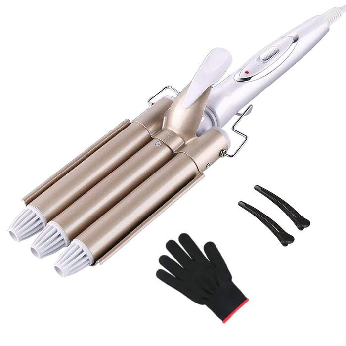 Welleneisen 3 Fässer TOP4EVER: локони для довгих та коротких волосся, 22 мм, регулювання температури