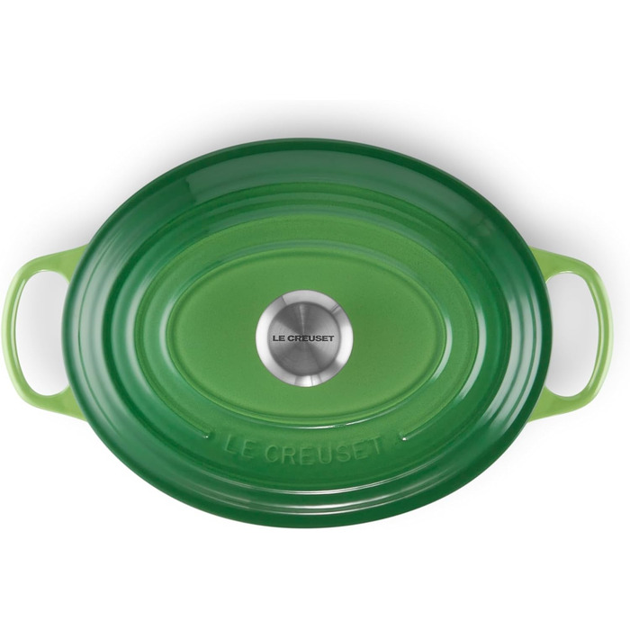 Le Creuset Signature Чавунний Бражун з кришкою, овальний, 29 см, 7.5 л, для всіх плит, включаючи індукцію, колір: Офенрот