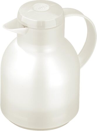 Термос Emsa Samba 1 л з Quick Press, білий, з ізоляцією, 12 год гарячий, 24 год холодний