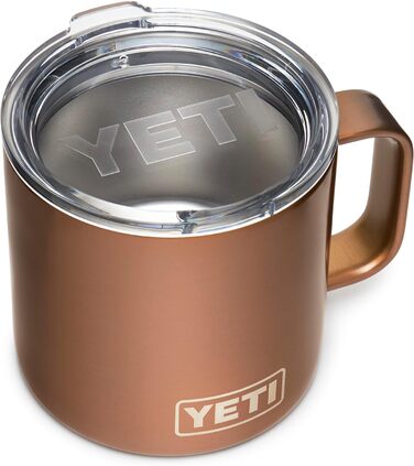Чашка YETI Rambler, нержавіюча сталь, мідь, 14 унцій (414 мл)