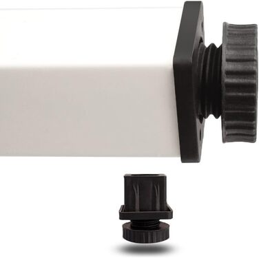 Розкладний комп'ютерний стіл / письмовий стіл 120x60 см з дерева та металу, білий (AC5AW)