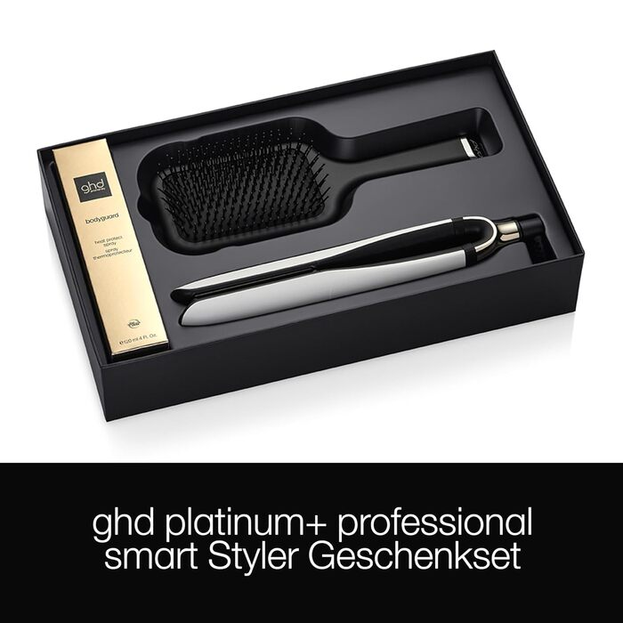 Набір ghd Platinum+ з ghd bodyguard та універсальною щіткою Paddle Brush