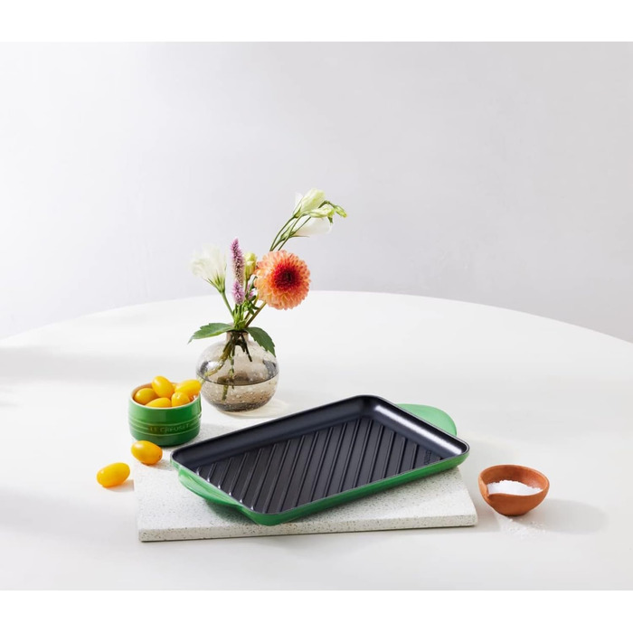 Гриль-пательня Le Creuset прямокутна, чавун, 33 см, Bamboo (для всіх плит, включаючи індукційну)