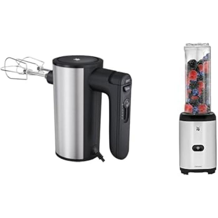 Ручний міксер WMF Kult X Edition: потужний, з 5 швидкостями та турбо-функцією, Cromargan матовий чорний