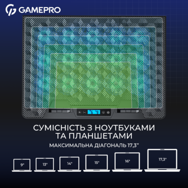 Підставка для охолодження ноутбука GamePro (CP1140)