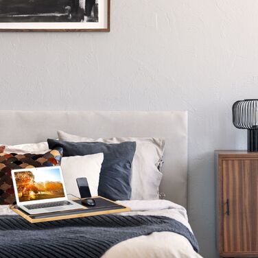 Стіл для ноутбука Relaxdays з бамбука