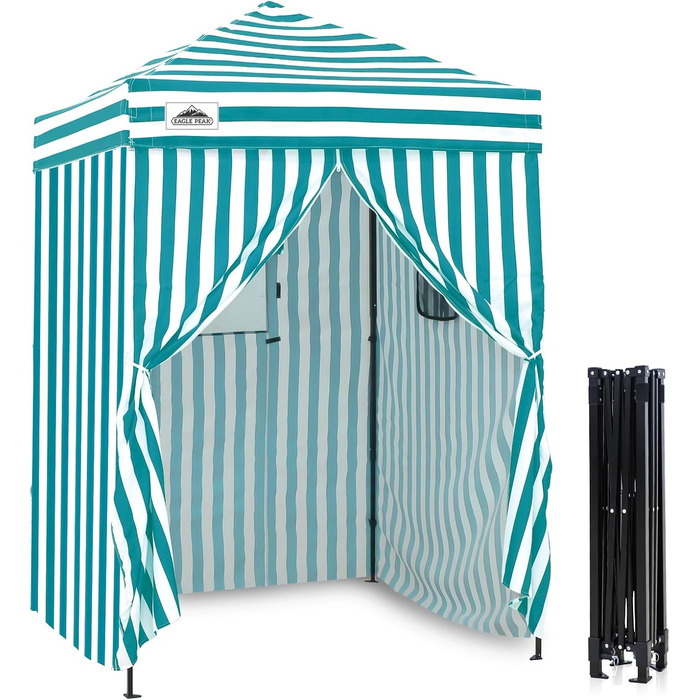 Розкладана переодягальня EAGLE PEAK Flex Ultra Compact - 1,2 x 1,2 м, для басейну, фотосесій, кемпінгу, біла