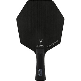 Професійна деревина для настільного тенісу Stiga Cybershape Carbon-нова революційна професійна ракетка для настільного тенісу, унікальна шестикутна форма, Велика площа удару (увігнута)