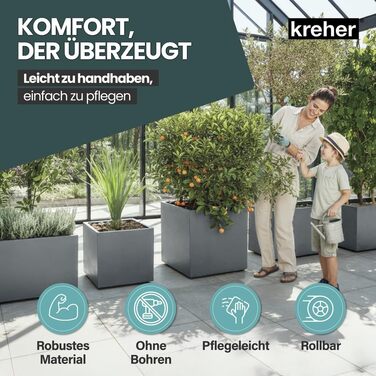 Крехер XL Квітник Міленіум: набір кольорів та розмірів. Натуральний вигляд каменю, міцний пластик. Ідеальний для розділення простору (прямокутний)