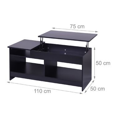 Розкладний журнальний столик Relaxdays