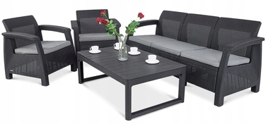 Комплект садових меблів Keter з пластику, сірий, 4 предмети