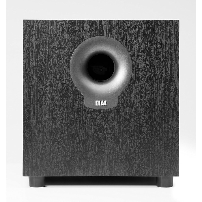 Дебютний сабвуфер ELAC S10.2, активний динамік 200 Вт для потужних басів, чорний