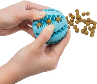 М'ячик для собак Youngever 2 pack 7 см - догляд за зубами, іграшка для собак, натуральний каучук, ласощі, 50 символів