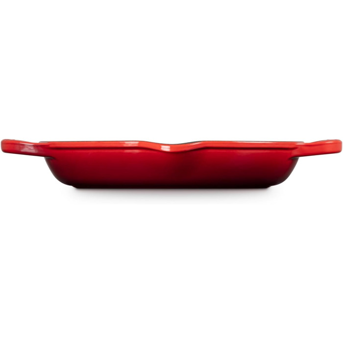 LE CREUSET Signature Сковорода гриль кругла висока з чавуну, 25 см, Червоний (Ofenrot), для всіх типів плит та духовок
