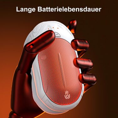 Електричні грілки для рук OUTJUT 6000mAh, 2 шт. USB, 3 режими нагріву, для спорту, кемпінгу, подарунок (8-Блакитний та Білий)