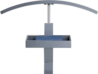 Сучасний органайзер для одягу з вішалкою для штанів та місцем для прикрас, білий (сірий)