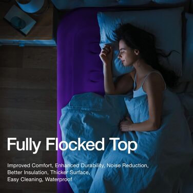 Надувна матрац ChillSun для 1 особи з вбудованим насосом 190x100x40 см - самонадувна кемпінгова матрац для дому, гостей та подорожей