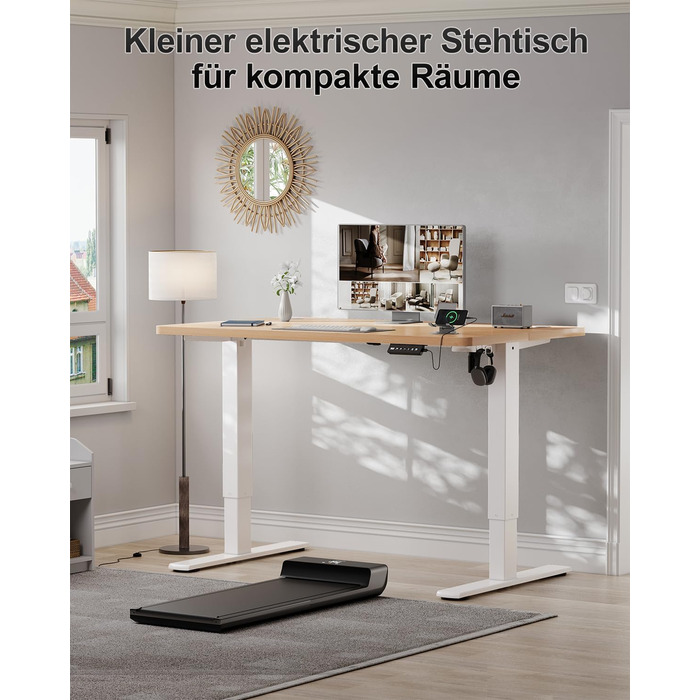 Дитячий електричний стіл Airfish 80x60/140x60 см з регулюванням висоти та функцією пам'яті | Стіл для дому/офісу