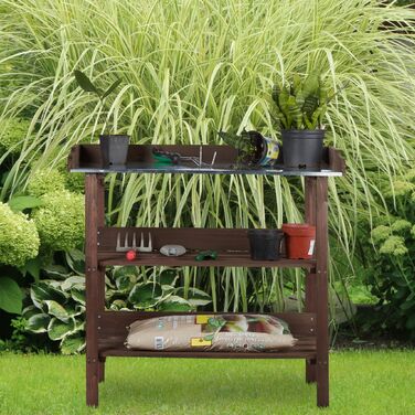 Столик для рослин Relaxdays з дерева