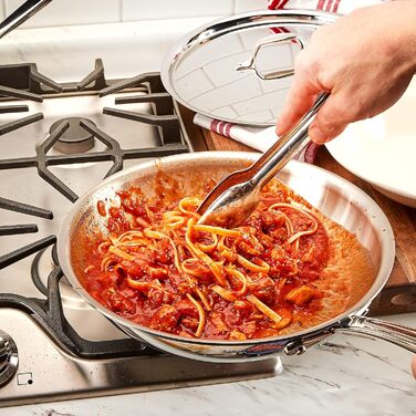 Набір кухонних інструментів All-Clad T236 з нержавіючої сталі (6 предметів) з підставкою, сріблястий