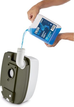 Enders Mobil WC Chemtoilette DELUXE: комфортний портативний туалет для кемпінгу з інтегрованим тримачем для туалетного паперу та вентиляцією