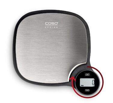 Кухонні ваги CASO Design EcoMaster: без батарейок, до 5 кг з кроком 1 г, Testsieger