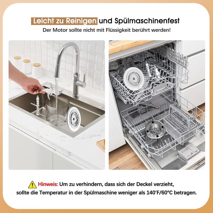 Електричний подрібнювач для кухні 1.5L, подрібнювач курки, овочів, фруктів та м'яса, 250W, для приготування дитячого харчування