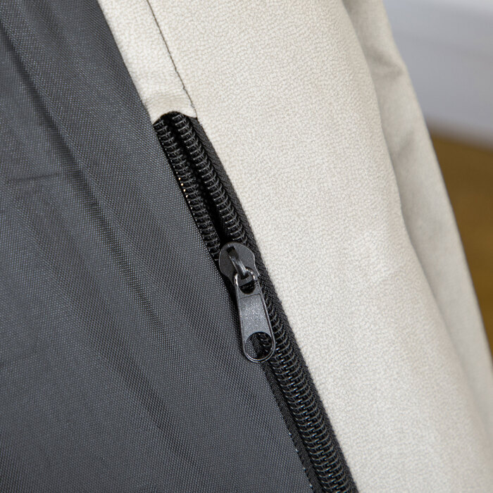 Крісло, поворотне, з регульованою спинкою, з імітацією шкіри, сталевий каркас, світло-сіре, розміри 62 x 70 x 95 см