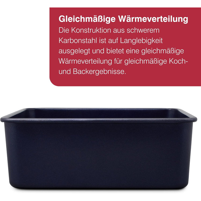 Форма для випічки Zyliss E980194 Springform, з антипригарним покриттям, з вуглецевої сталі, темно-синього кольору, з плоскою основою, для маленьких тортів, з гарантією 5 років