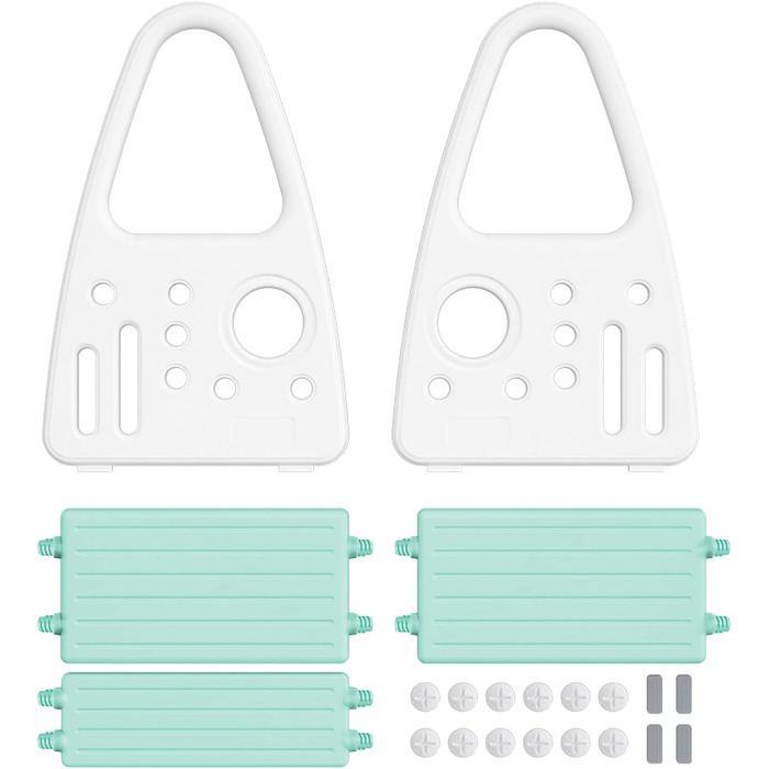 Триттхокер для дітей LZQ Kinder: 2 сходинки, навчальний стільчик-сходинка, піраміда, антиковзкий, пластик, для ванної/кухні, зелений