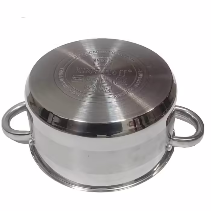 Каструля з нержавіючої сталі з кришкою 1,5 л 16 см KINGHOFF KH-4327