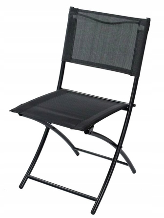 Комплект садових меблів Atos, метал, чорний, 3 предмети