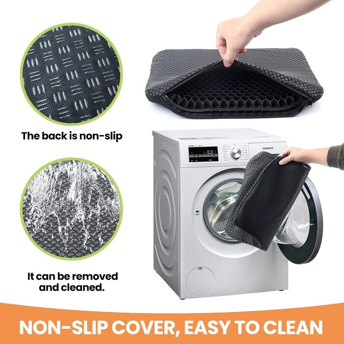 Ортопедична гелева подушка на стілець для офісу та авто, протиковзаюча та дихаюча, чорна (47x44x4 см)