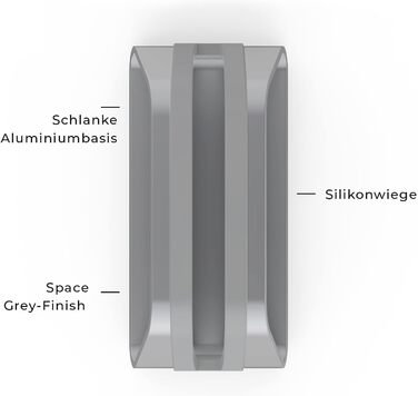 Підставка для ноутбука Vertikaler: стильна підставка для MacBook, MacBook Air, MacBook Pro (сірий)