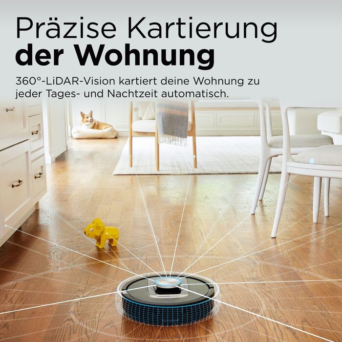 Робот-пилосос Shark PowerDetect 2-в-1 з функцією миття, самостійне очищення на 60 днів, LiDAR-навігація, NeverStuck, керування через додаток, RV2800ZEEU, чорний