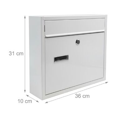 Скріпка Relaxdays для поштової скриньки з табличкою для імені