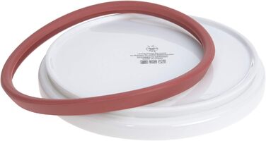 Набір дитячого посуду LÄSSIG Garden Explorer: тарілка, миска, чашка з силіконовим кільцем (червоний)