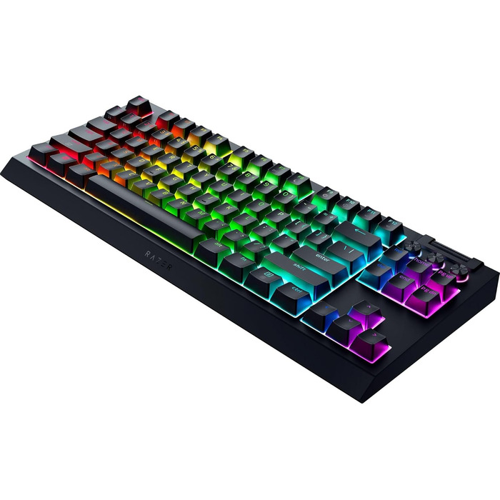 Механічна ігрова клавіатура Razer BlackWidow V4 TKL HyperSpeed з Green Switch (RGB Chroma, 6 макро-клавіші, QWERTZ DE-Layout)