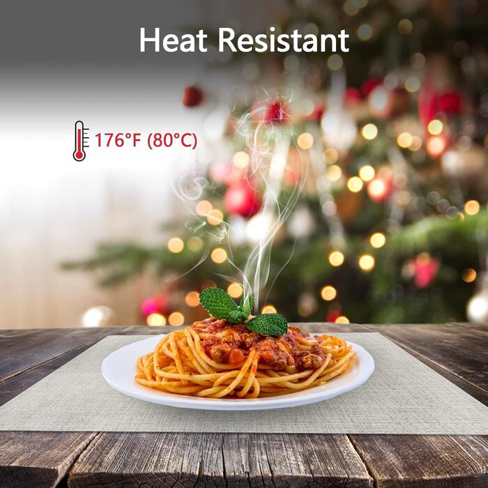 Набори серветок DACHUI 8 шт. з льону, водовідштовхувальні, термостійкі, миючі, довговічні (димно-сірий, бежевий, білий, в клітинку)