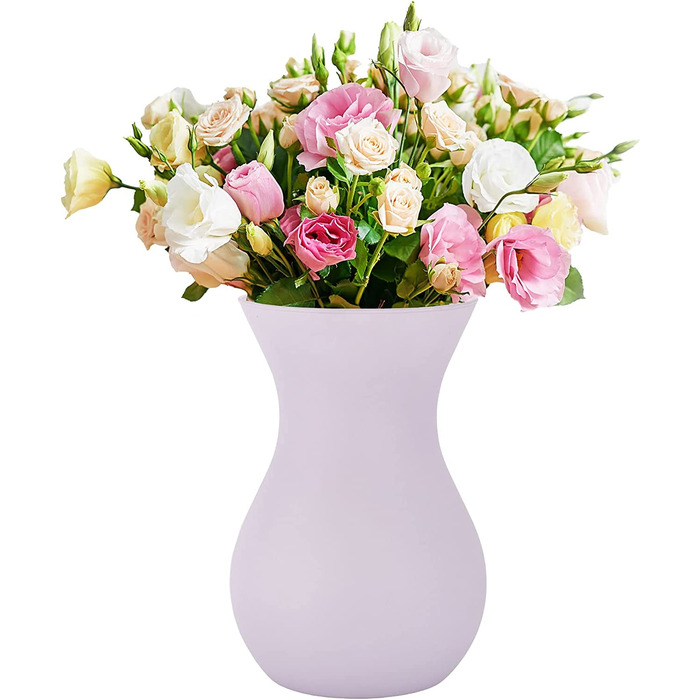 Тренд для дому ваза для квітів ваза скляна скляна ваза для квітів скляна ваза для квітів настільна декоративна ваза прозора скляна декоративна ваза для вітальні декоративна ваза 2410 мл год 18 см / мак (пастельно-фіолетовий, 1229 мл)