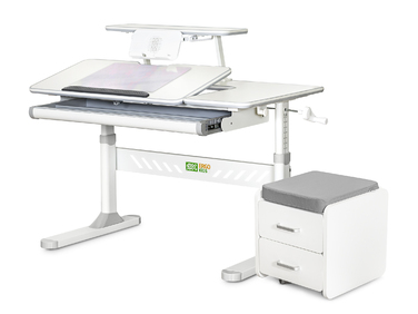 Комплект (S) Evo-Kids TH-320 Grey (парта + тумба) (арт.TH-320 + BD C3_GREY)