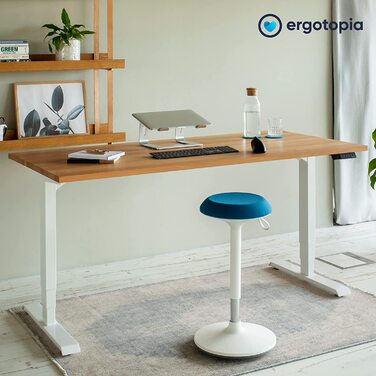 Ергономічний офісний стілець Ergotopia® Dykó з ефектом гойдання - регульована висота 56-83 см, поворотний на 360°, з динамічною підставкою (Блакитний)