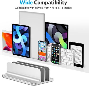 Підставка для ноутбука OMOTON, регульована, для MacBook Air/Pro (до 17.3 дюймів), срібна