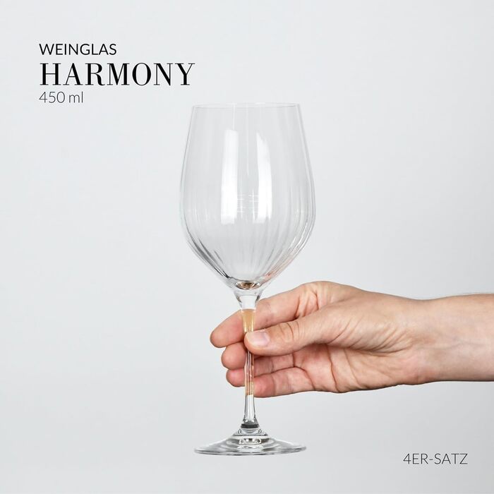Набір келихів для коньяку KROSNO Harmony (6 шт, 550 мл) | Скляний, для дому, ресторану, свят