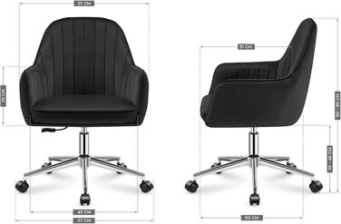 Крісло MARK ADLER Future 5.2 Black - офісне крісло з регулюванням висоти, чорне, для дому та офісу
